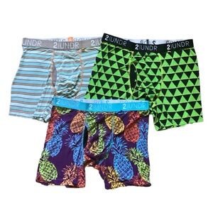 3 pair- Men’s 2 UNDR Underwear size Large